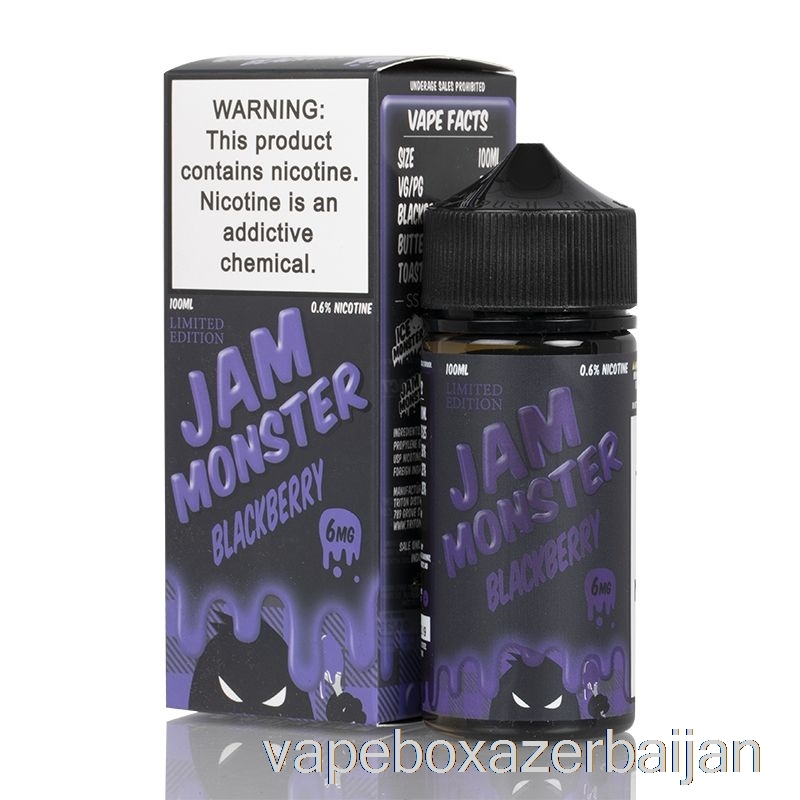 E-Juice Vape Blackberry - Jam Monster - 100mL 0mg